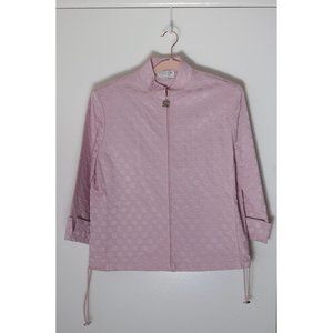 St. John Sport by Marie Grey Sz M Light Pink Jacket Coat